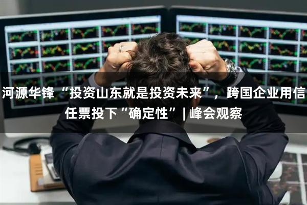河源华锋 “投资山东就是投资未来”，跨国企业用信任票投下“确定性” | 峰会观察